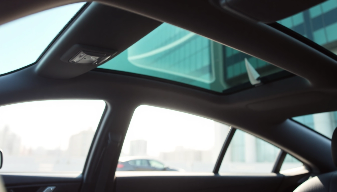 Enhance your vehicle's aesthetic with ceramic window tint that offers UV protection and clarity.