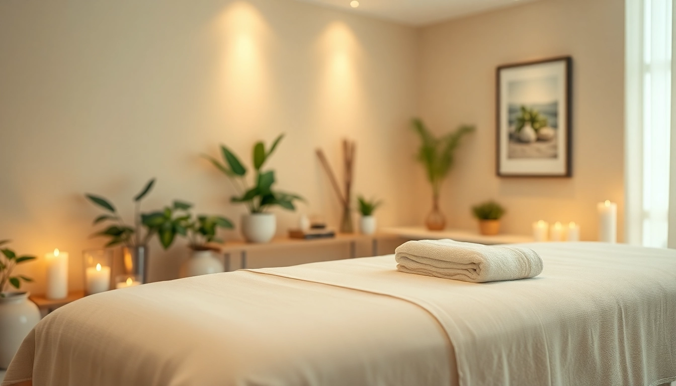 출장 massage services in a calming indoor setting with soft lighting.