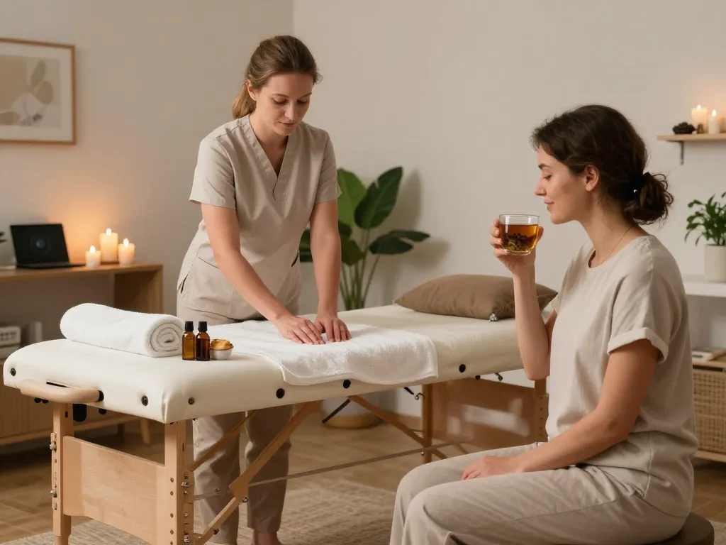 차분한 환경에서 https://www.russiamobilemassage.com의 전문 마사지 치료를 즐기는 고객들
