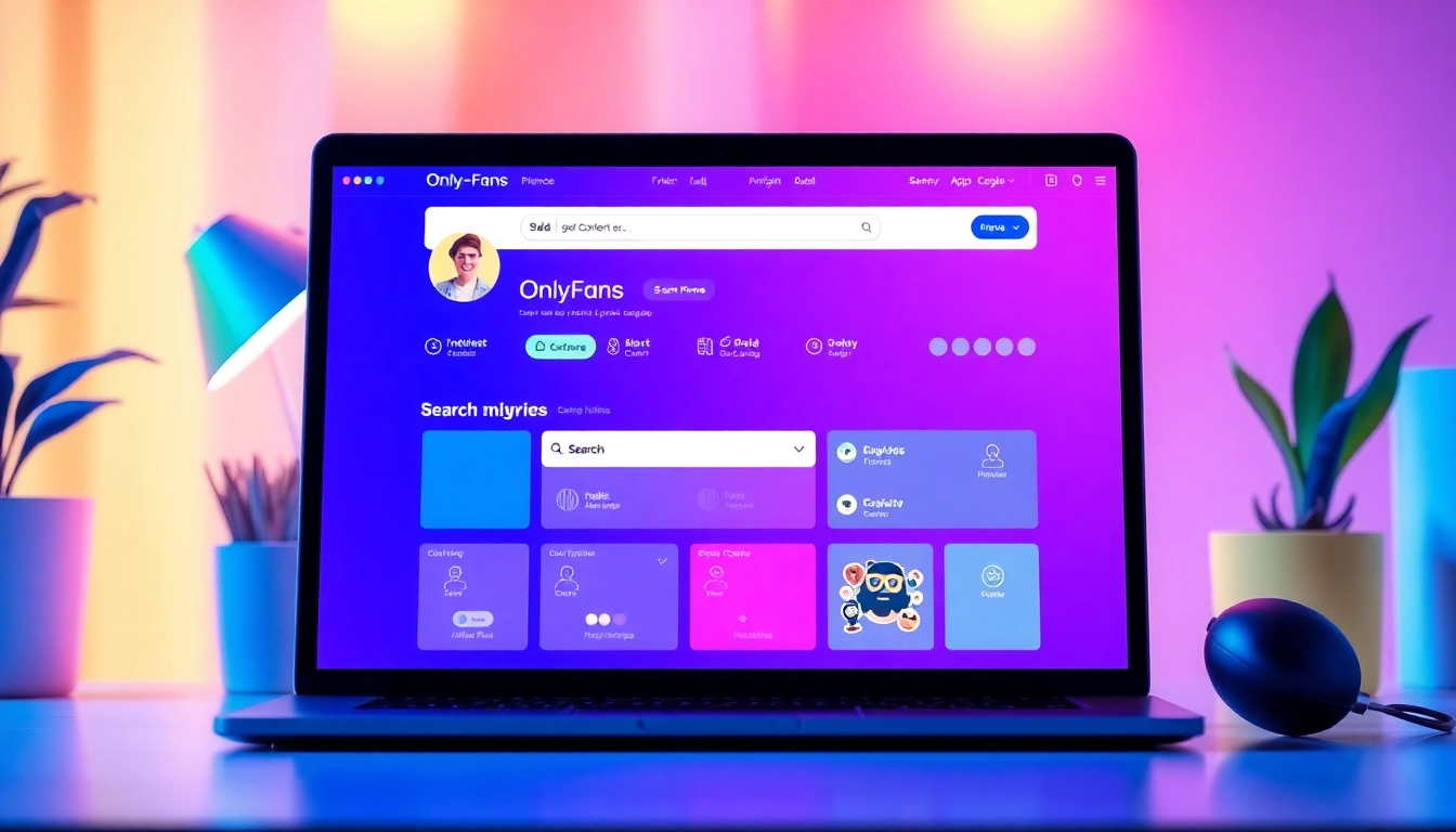 Explore vibrant OnlyFans profiles with an engaging search engine interface.