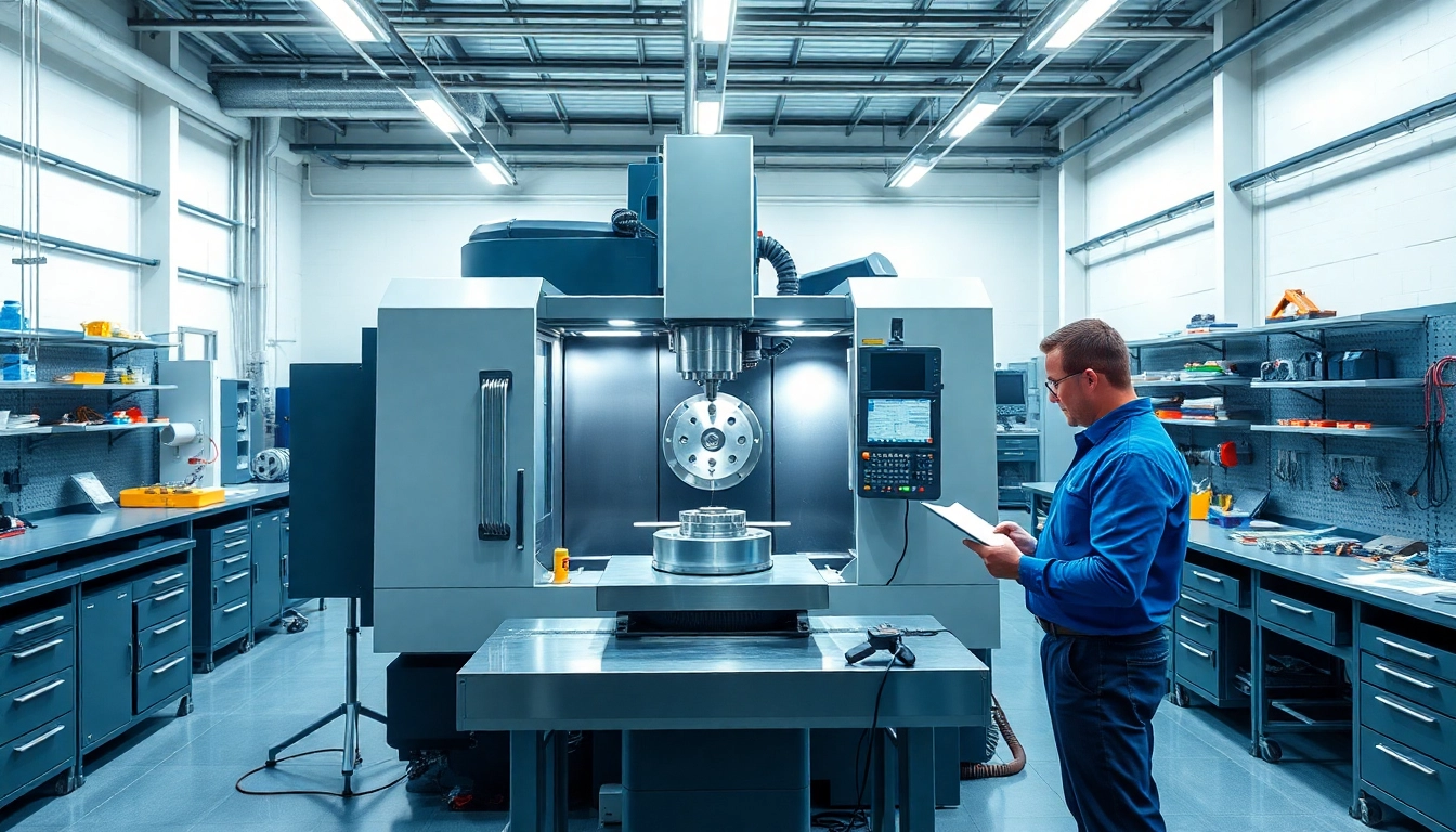 Custom part manufacturer producing precision components in a modern workshop setting.