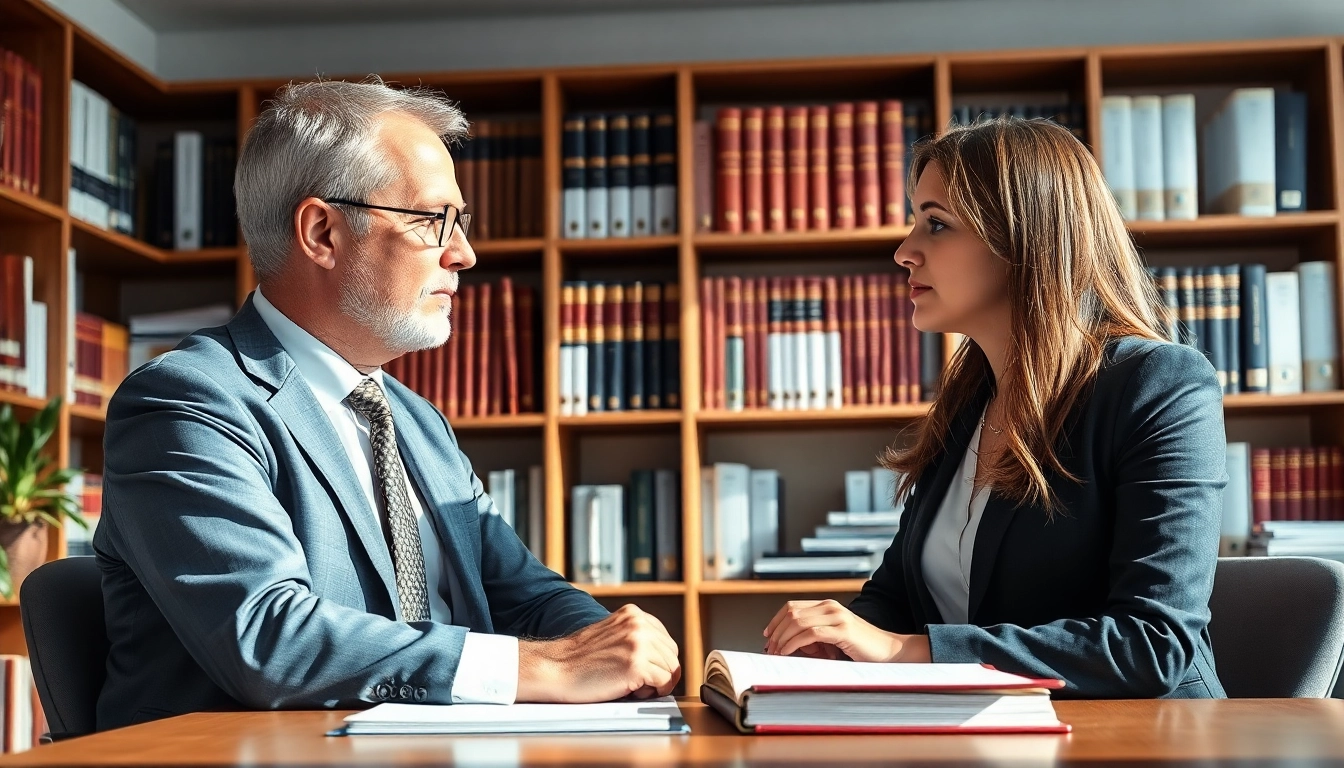 Wirtschaftsstrafrecht Beratung zwischen Anwalt und Klient in modernem Büro.