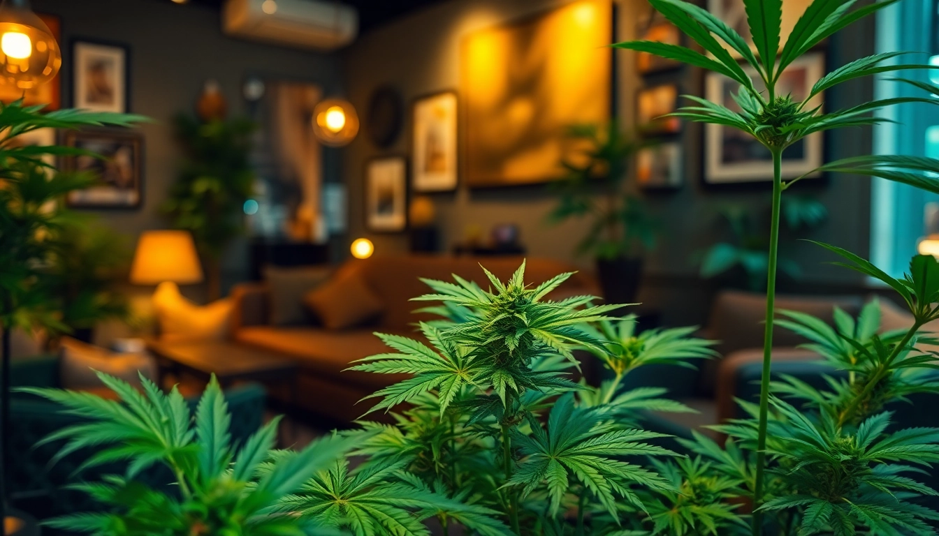 Vivre une expérience exceptionnelle de weed barcelona dans un salon moderne.