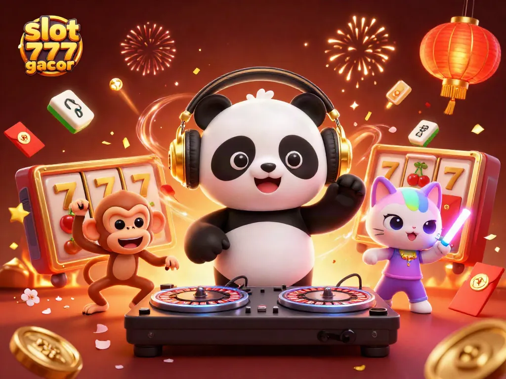Menggali keseruan slot 777 gacor dengan DJ panda dan teman-teman di kasino virtual