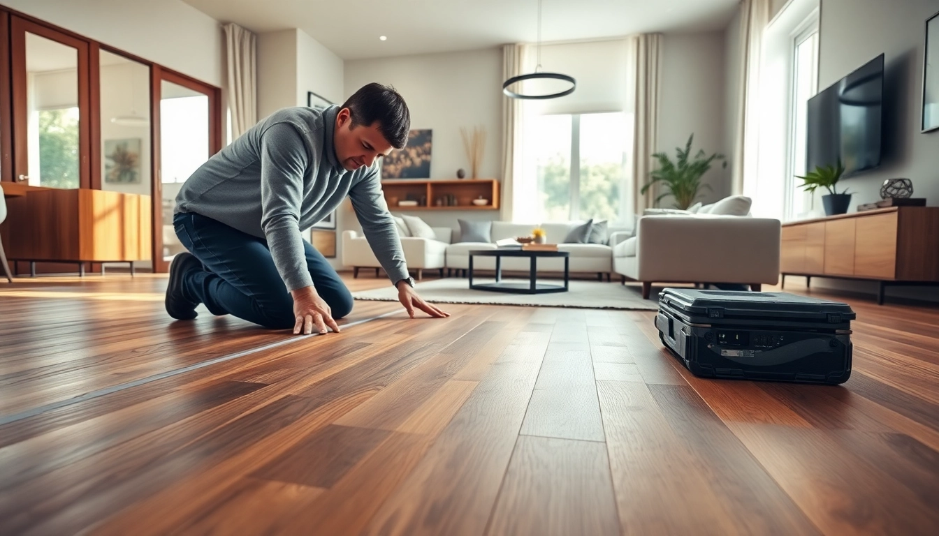 Transform your space with flexible vinyl plank flooring, showcasing professional installation in a modern setting.