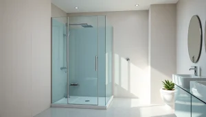 Découvrez la cabine de douche moderne de Sunny Showers France, offrant confort et style pour votre salle de bains.