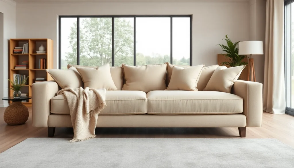 Stylish sofa beds uk providing comfort in a cozy modern living room.