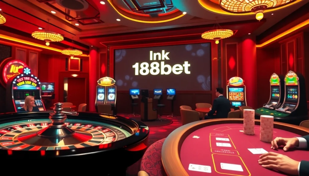Engaging players at the casino interface showcasing link 188bet on vibrant screens.