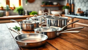 Showcase of cookware highlighting essential kitchen tools for every chef.