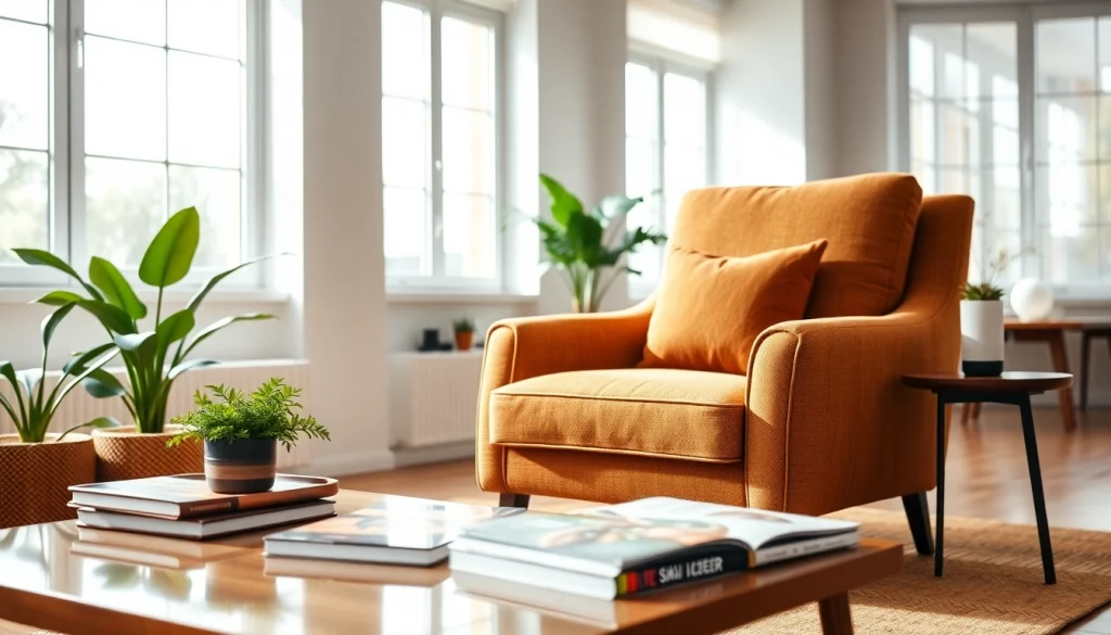 Skai leer bekleding van een elegante fauteuil in een moderne interieursetting