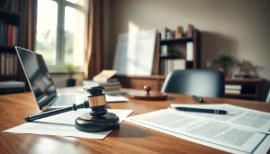 Professional office scene emphasizing traduzione giurata and translation services.