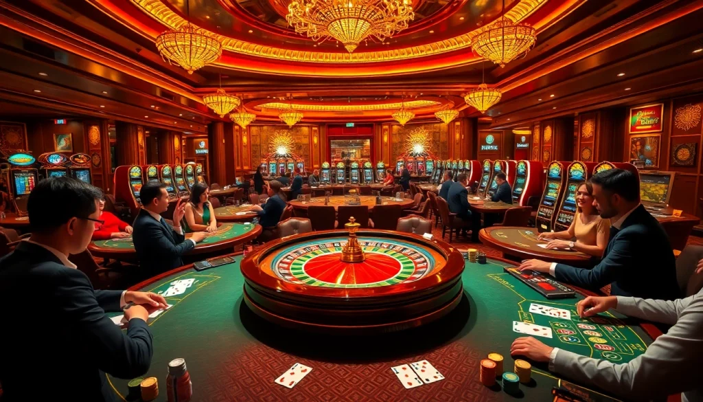 Gamblers engaged in high-stakes blackjack and poker strategy, vividly illustrating "Nếu như vậy bám vào đây".