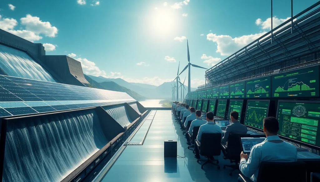 Free cloud mining facility powered by renewable energy sources with modern technology.