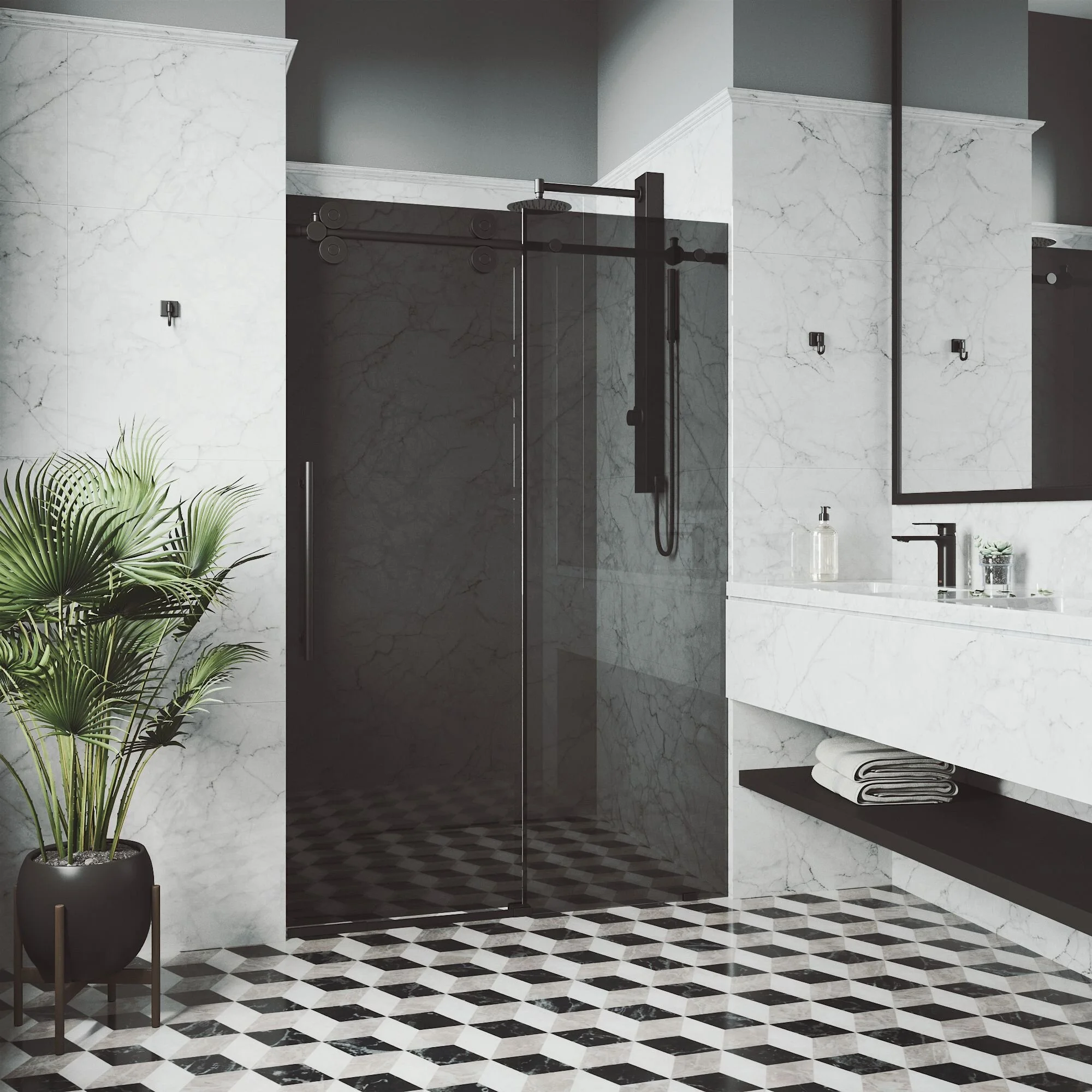 Sunney Shower Doors: Bold Designs for Luxurious Spaces