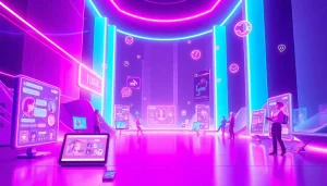 Engaging visual of the best nsfw ai platforms with dynamic chatbot interfaces.