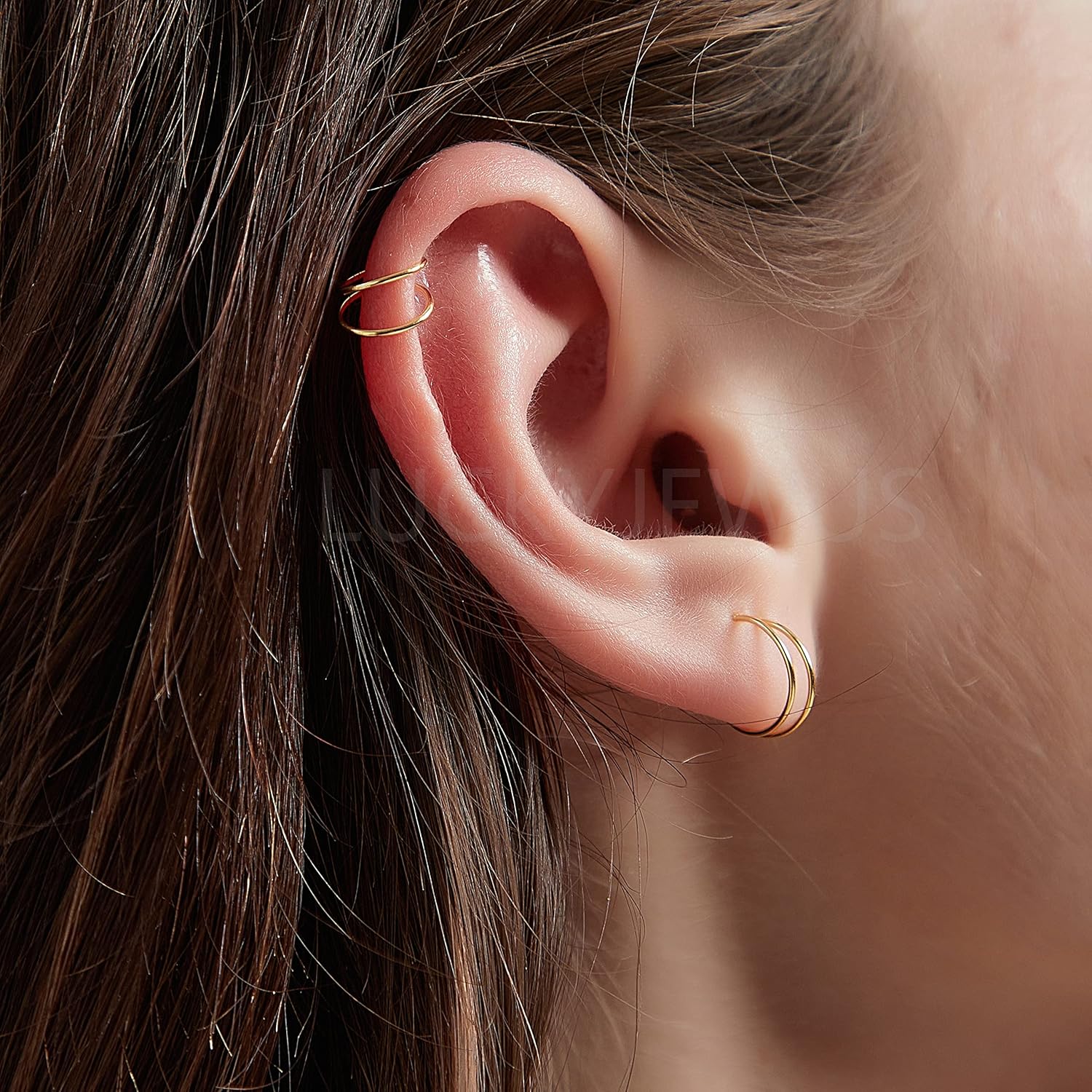 9ct gold helix earrings | Minimal & Stylish Ear Jewellery – London Diamond Online