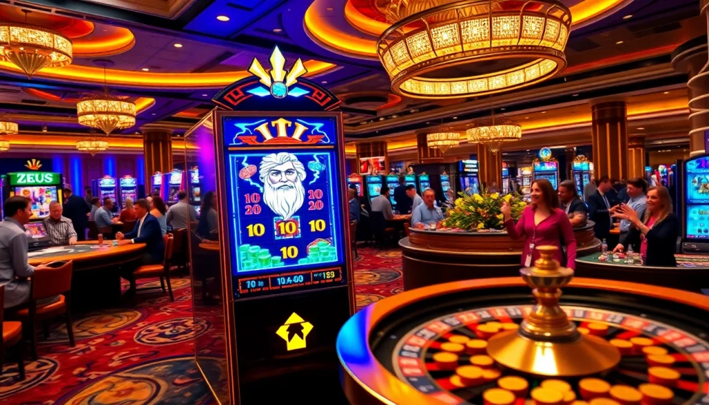 Experience thrilling gameplay on the Zeus slot machine with exciting bonus features and vibrant visuals.