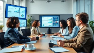 在现代办公室使用 WPS Office 软件进行协作，wps官网，展现团队协作与生产力。