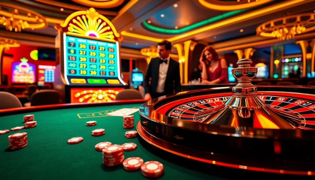 Vivez l'excitation du casino en ligne France avec des tables de poker vibrantes et des machines à sous interactives.
