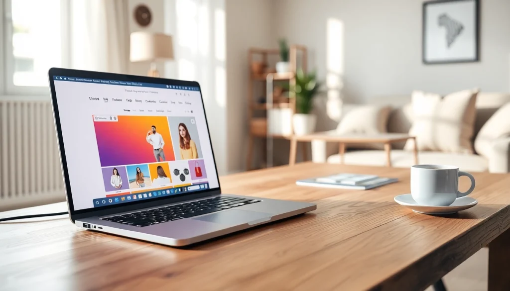 레플리카사이트에서 매력적인 상품 페이지를 보여주는 현대적인 쇼핑 플랫폼