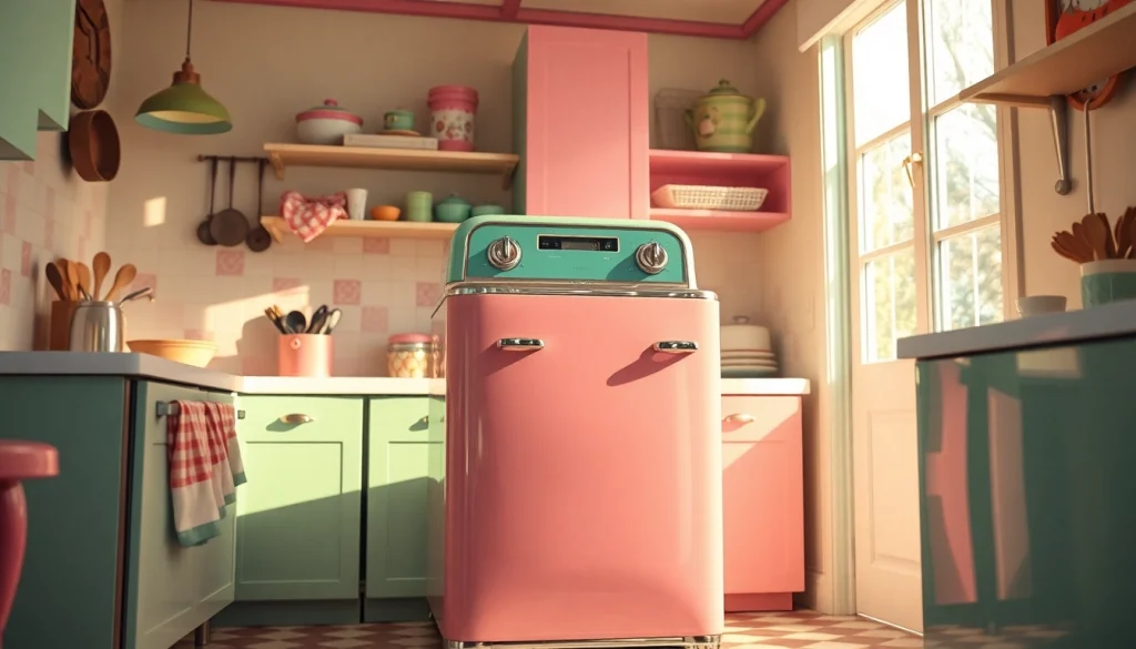 Retro Appliance featured in a chic kitchen with vintage charm and stylish details.