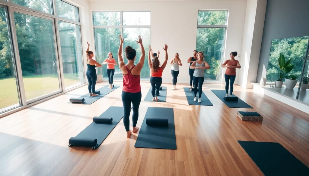 温かい雰囲気のスタジオで行われる、ピラティス おすすめを紹介する魅力的なピラティスセッション。