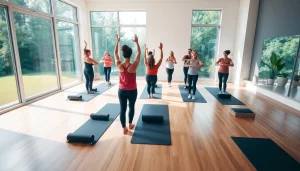 温かい雰囲気のスタジオで行われる、ピラティス おすすめを紹介する魅力的なピラティスセッション。