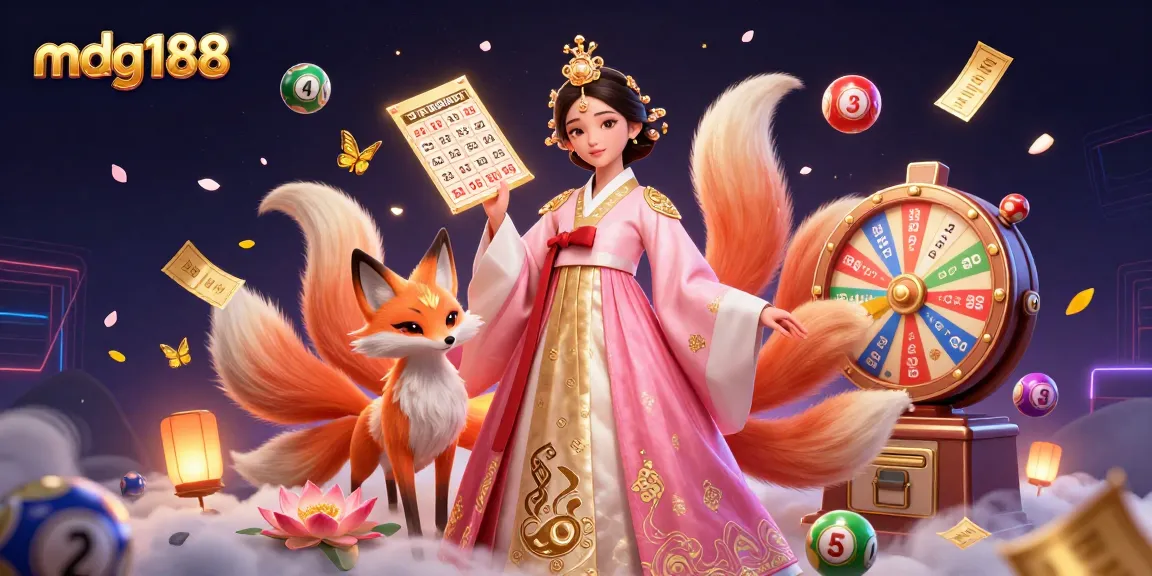 Experience thrilling gameplay with mdg188 in a dynamic lottery-themed scene filled with excitement.