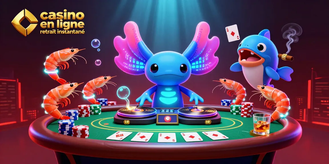 Retirez vos gains instantanément dans un casino en ligne retrait instantané animé par un DJ axolotl.