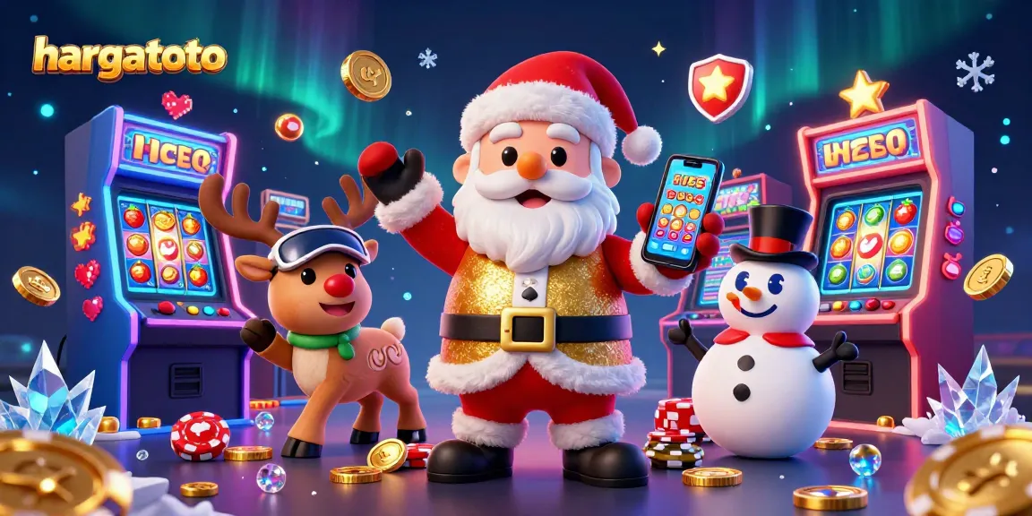 Play winning slots and jackpots at hargatoto with festive characters and 3D gaming elements.