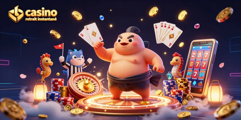 Jouer sur un casino en ligne retrait instantané avec des gains rapides et des machines à sous hautes en couleur.