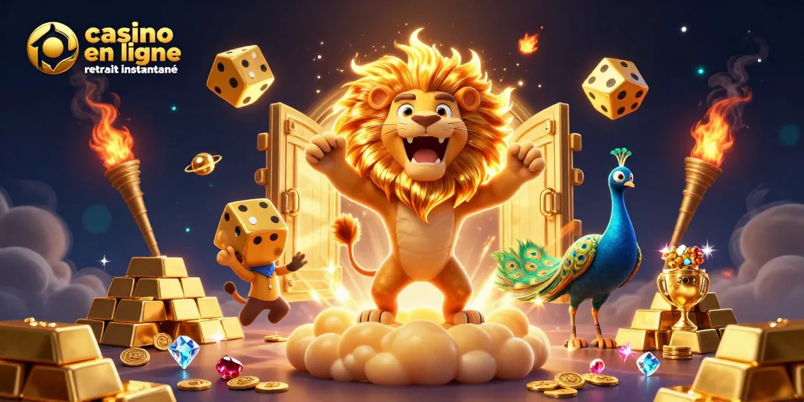 Jouez à casino en ligne retrait instantané pour gagner des trésors d'or et des gemmes.