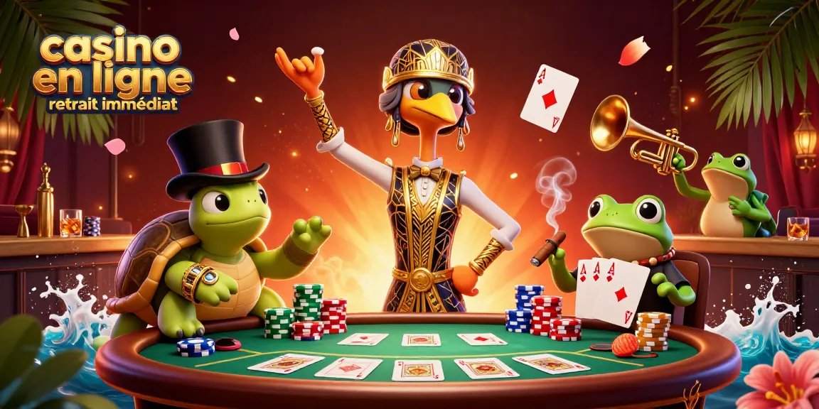 Vivez l'excitation des gains rapides dans un casino en ligne retrait immédiat avec ambiance festive.