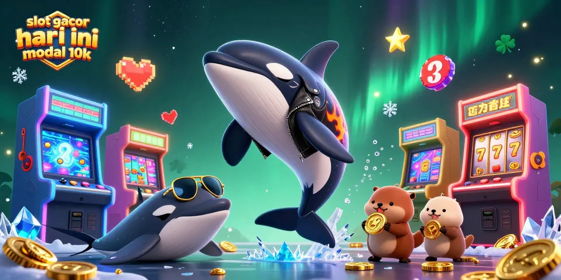 Experience excitement with slot gacor hari ini modal 10k featuring animated sea creatures and casino elements.