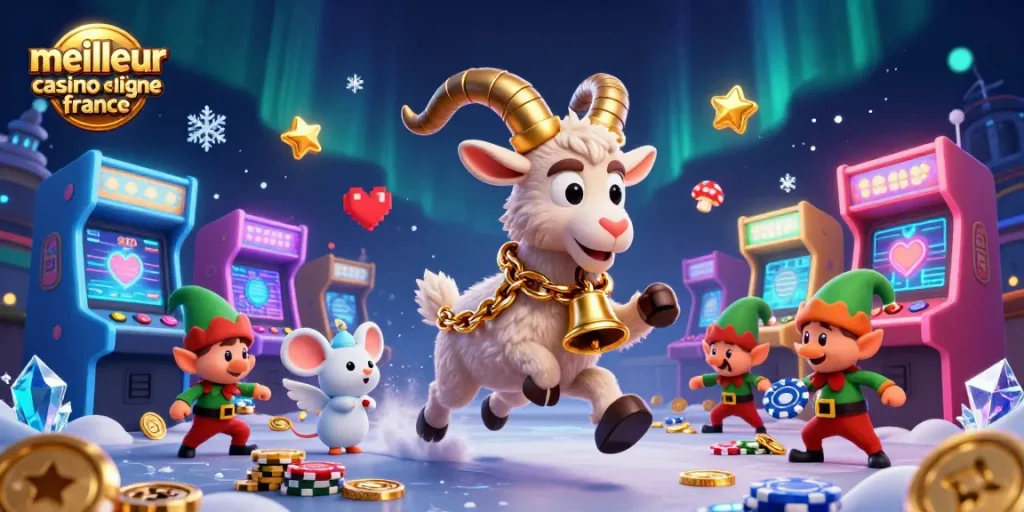 Jouer au meilleur casino en ligne France avec de joyeux personnages et des machines colorées.